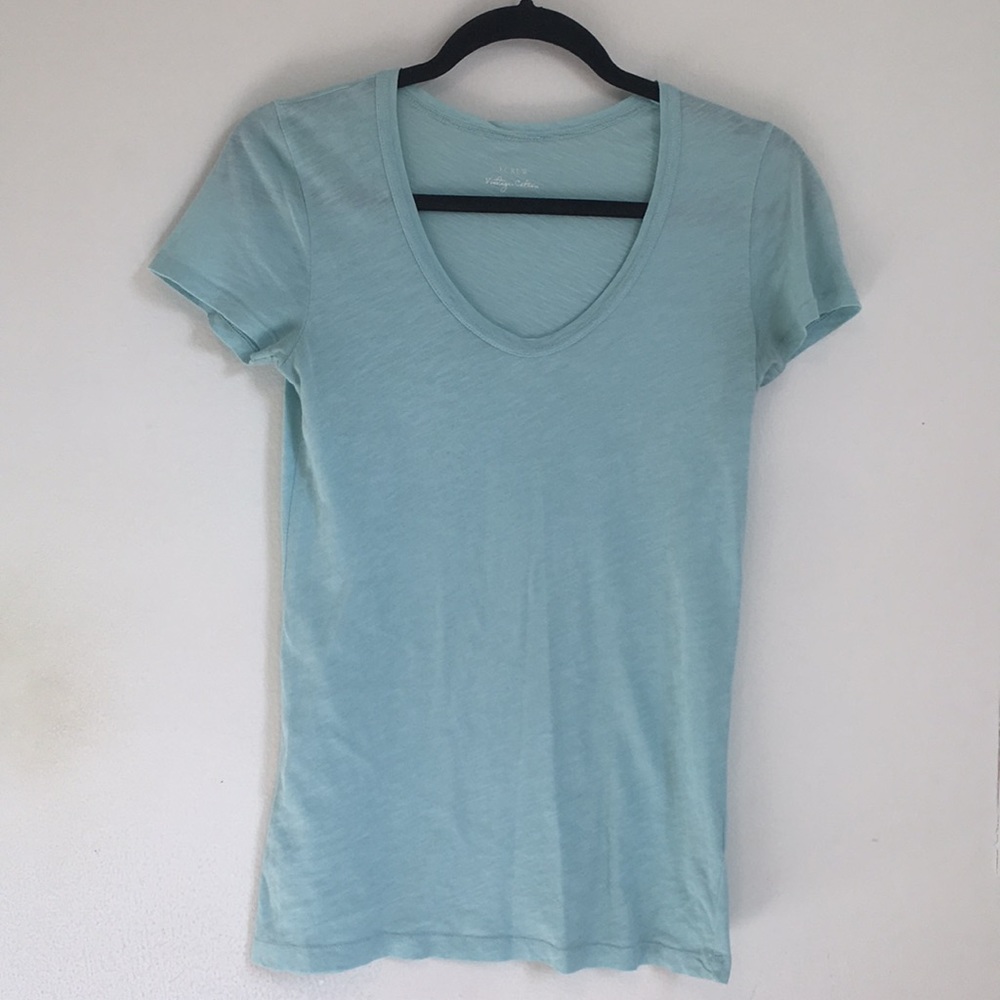 J. Crew Vintage Cotton Scoop Neck Tee || XS